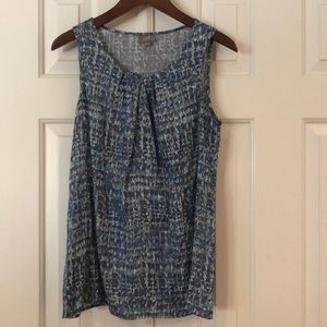 J Jill sleeveless pin tuck top